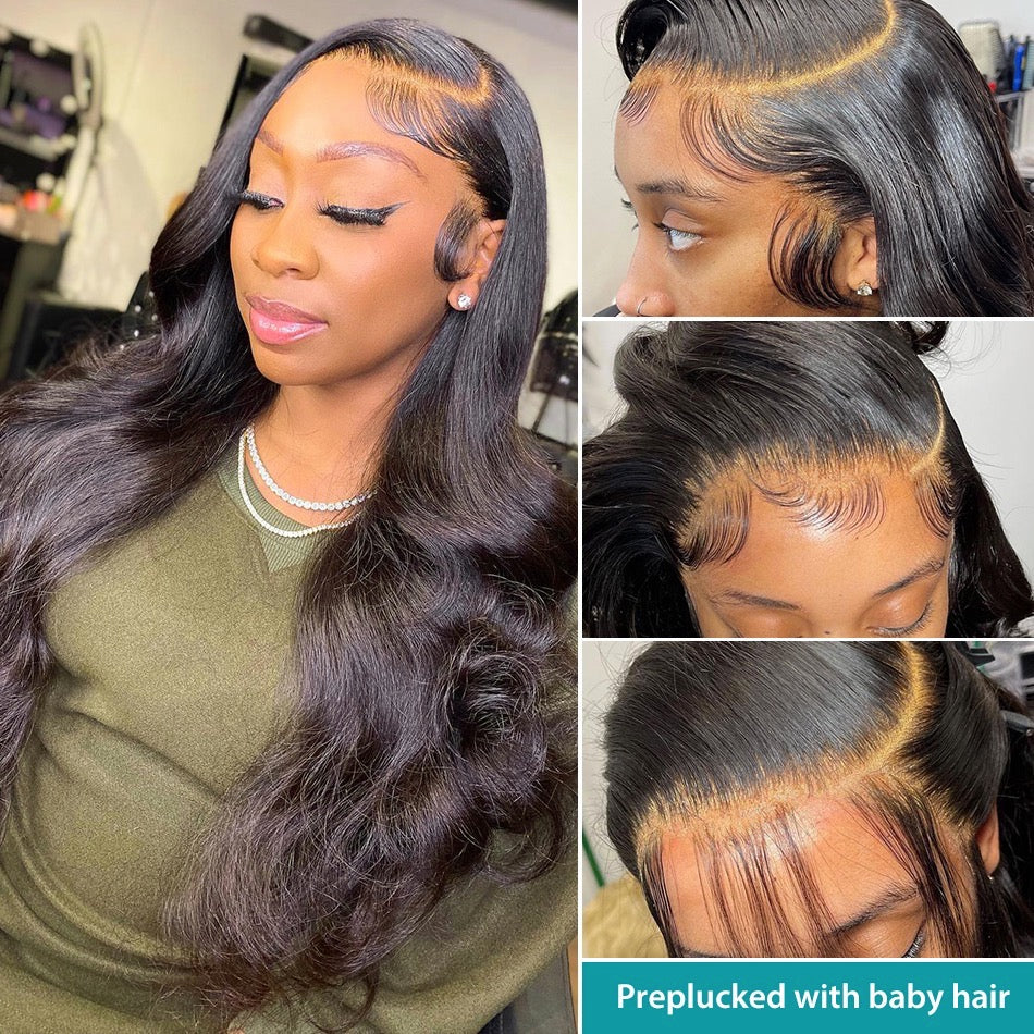 Body wave 13*6 Frontal lace wig 10a grade luxury