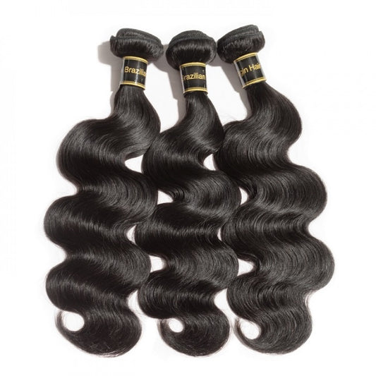 3pcs bundles 12" 14" 16" body wave sample deal Luxury 10a grade human hair #1B Natural Black 10“-30”