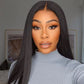 Straight 13*4 Frontal lace wig  10a grade luxury
