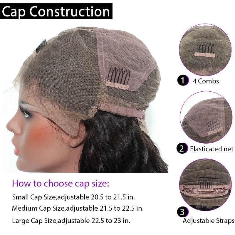 Deep wave 13*4 Frontal lace wig  10a grade luxury