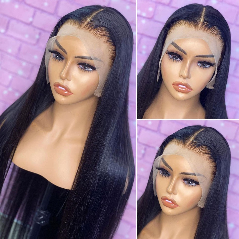 Straight 13*6 Frontal lace wig 10a grade luxury
