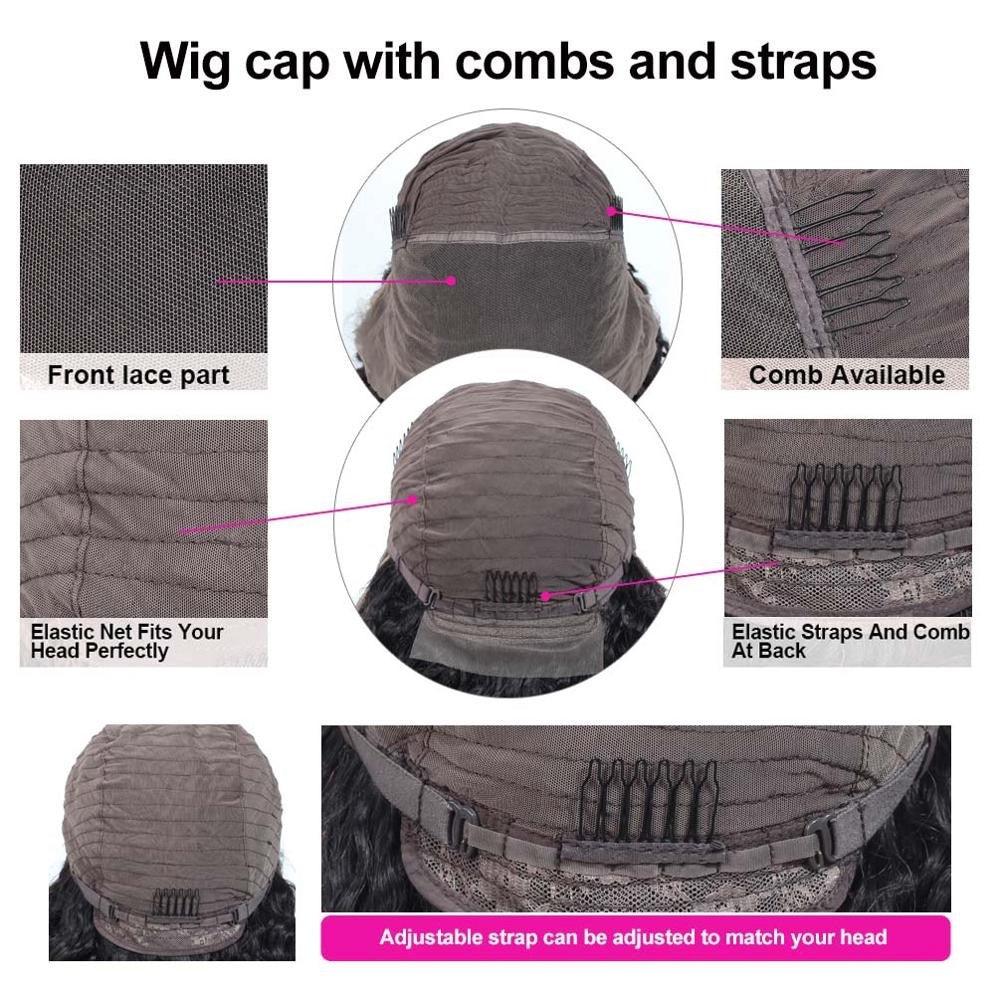 Deep wave 13*6 Frontal lace wig 10a grade luxury