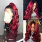 Burgundy Straight Colored wig 13*4 frontal lace wig