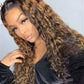 Highlight deep curly Colored wig 13*4 frontal lace wig