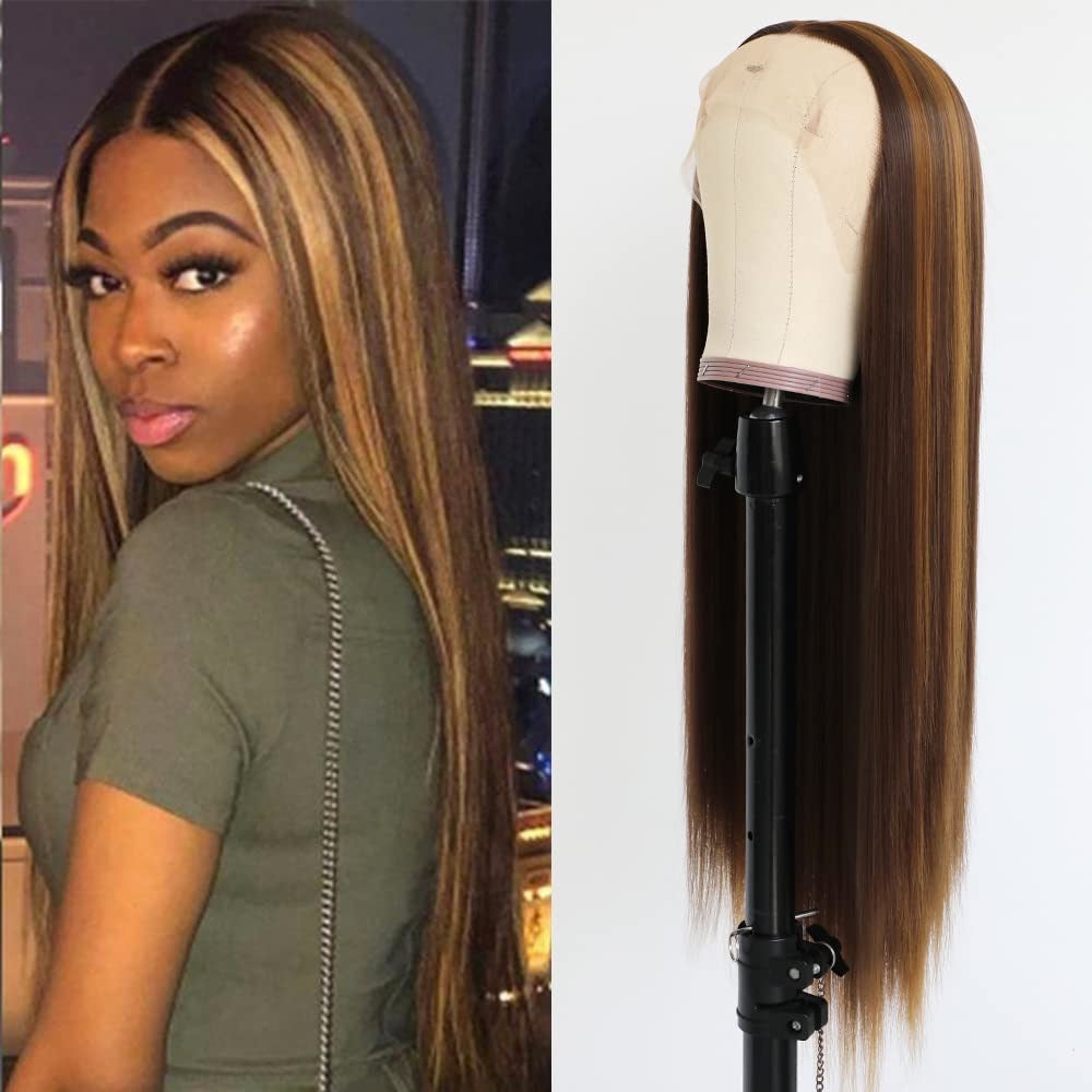 Highlight straight Colored wig 13*4 frontal lace wig