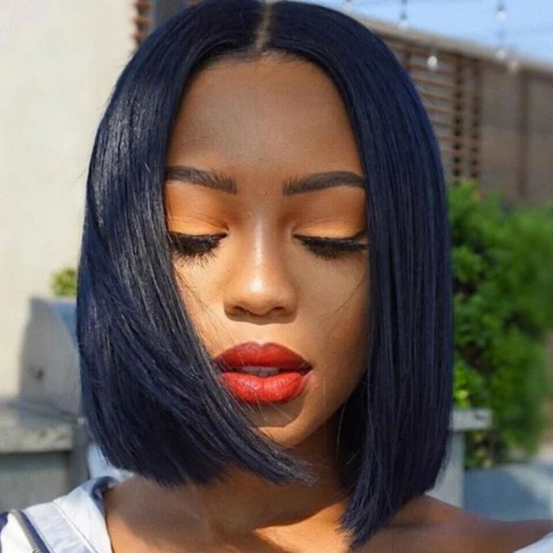 BOB Straight 13*4 Frontal lace wig 10a grade luxury