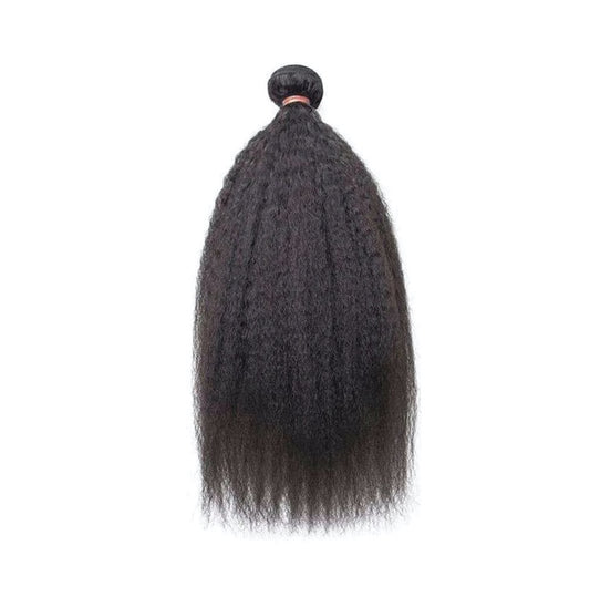 Kinky straight  bundle Luxury 10a grade human hair #1B Natural Black 10“-30”