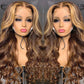 #4/27 straight ombre brown Colored wig 13*4 frontal lace wig