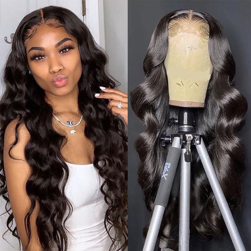 Body wave 13*6 Frontal lace wig 10a grade luxury