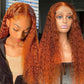 Ginger Colored curly wig 13*4 frontal lace wig