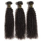 Kinky curly  bundle Luxury 10a grade human hair #1B Natural Black 10“-30”