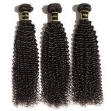 Kinky curly  bundle Luxury 10a grade human hair #1B Natural Black 10“-30”