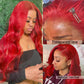 Burgundy Body wave Colored wig 13*4 frontal lace wig