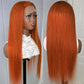 Ginger Colored straight wig 13*4 frontal lace wig