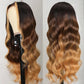 #1B/4/27 straight ombre brown Colored wig 13*4 frontal lace wig