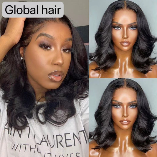 BOB Body wave 13*4 Frontal lace wig 10a grade luxury